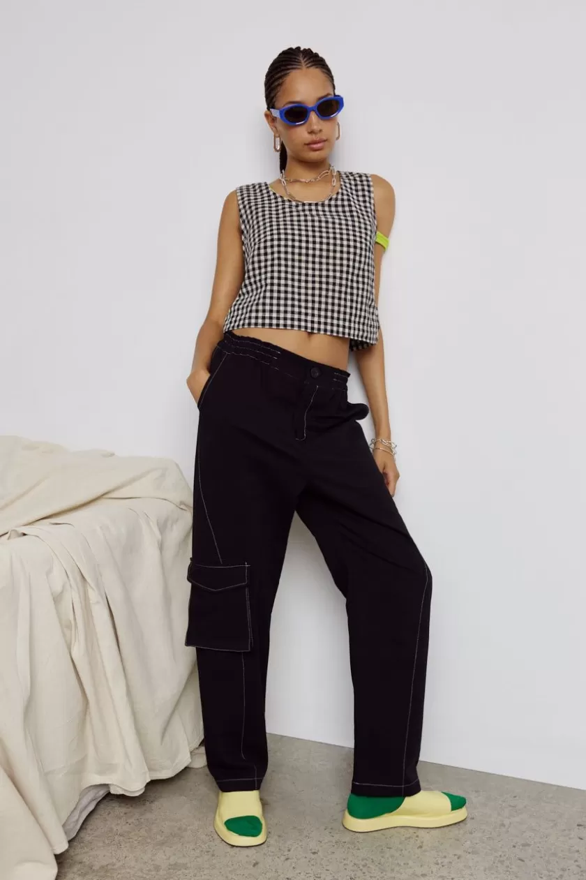 Women Eve Gravel Frank Pants