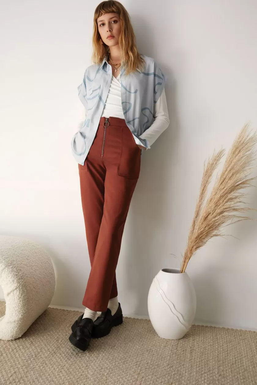 Women Eve Gravel Reed Pants